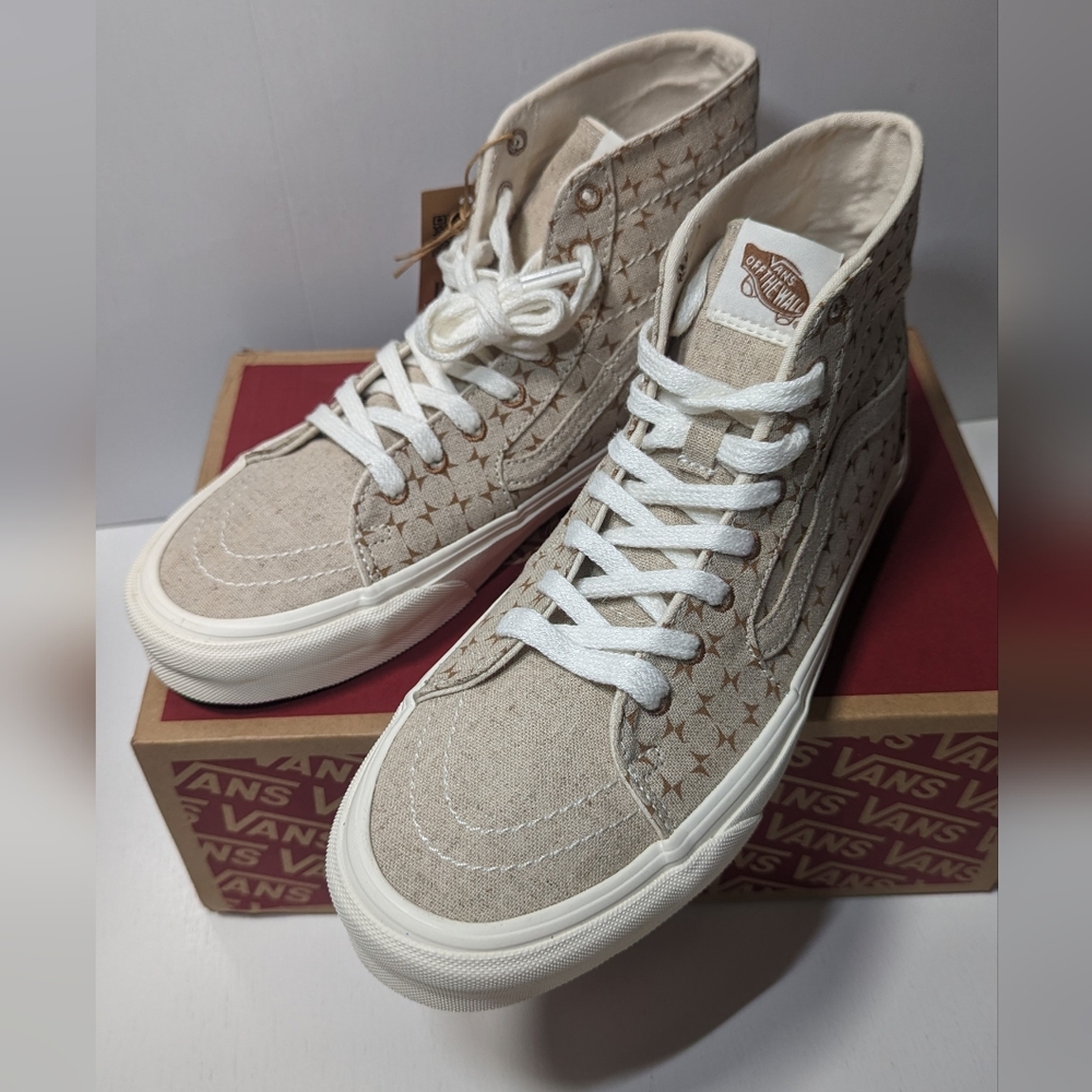 Vans SK8-HI Tapered  Eco Theory Checkerboard Brown Unisex - Picture 7 of 17